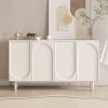 55.1" Modern Arched Door Buffet Wide Sideboard with Storage
