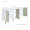 ACME Gaerwn Console Cabinet w/LED, White High Gloss Finish AC01939