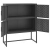 Highboard Anthracite 31.5"x13.8"x39.4" Steel