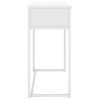 Console Table White 28.3"x13.8"x29.5" Steel