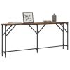 Console Table Smoked Oak 70.9"x9.1"x29.5" Engineered Wood
