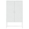 Highboard White 31.5"x13.8"x53.1" Steel