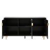 Modern TV Stand for TV up to 70 inch, Media Entertainment Center, Console Table with Adjustable Shelves,Storage Sideboard Cabinet for Living Room