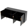Modern TV Stand for TV up to 70 inch, Media Entertainment Center, Console Table with Adjustable Shelves,Storage Sideboard Cabinet for Living Room