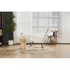 Rocking Chair Nursery, Solid Wood Legs Reading Chair with Teddy Fabirc Upholstered , Nap Armchair for Living Rooms, Bedrooms, Offices, Best Gift,Teddy
