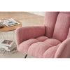 Rocking Chair Nursery, Solid Wood Legs Reading Chair with Teddy Fabirc Upholstered , Nap Armchair for Living Rooms, Bedrooms, Offices, Best Gift,Teddy