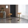 Bar Stools Set of 2 Counter Height Adjustable velvet Padded 360¬∞ Swivel Bar Chairs Modern Industrial Style Barstool for Home Kitchen Island(2PCS/CTN)