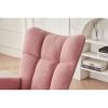 Rocking Chair Nursery, Solid Wood Legs Reading Chair with Teddy Fabirc Upholstered , Nap Armchair for Living Rooms, Bedrooms, Offices, Best Gift,Teddy