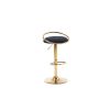 Bar Stools Set of 2 Counter Height Adjustable velvet Padded 360¬∞ Swivel Bar Chairs Modern Industrial Style Barstool for Home Kitchen Island(2PCS/CTN)