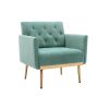 COOLMORE Accent Chair ,leisure single sofa with Rose Golden feet