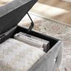 Storage Bench, Flip Top Entryway Bench Seat with Safety Hinge, Storage Chest with Padded Seat, Bed End Stool for Hallway Living Room Bedroom, Supports